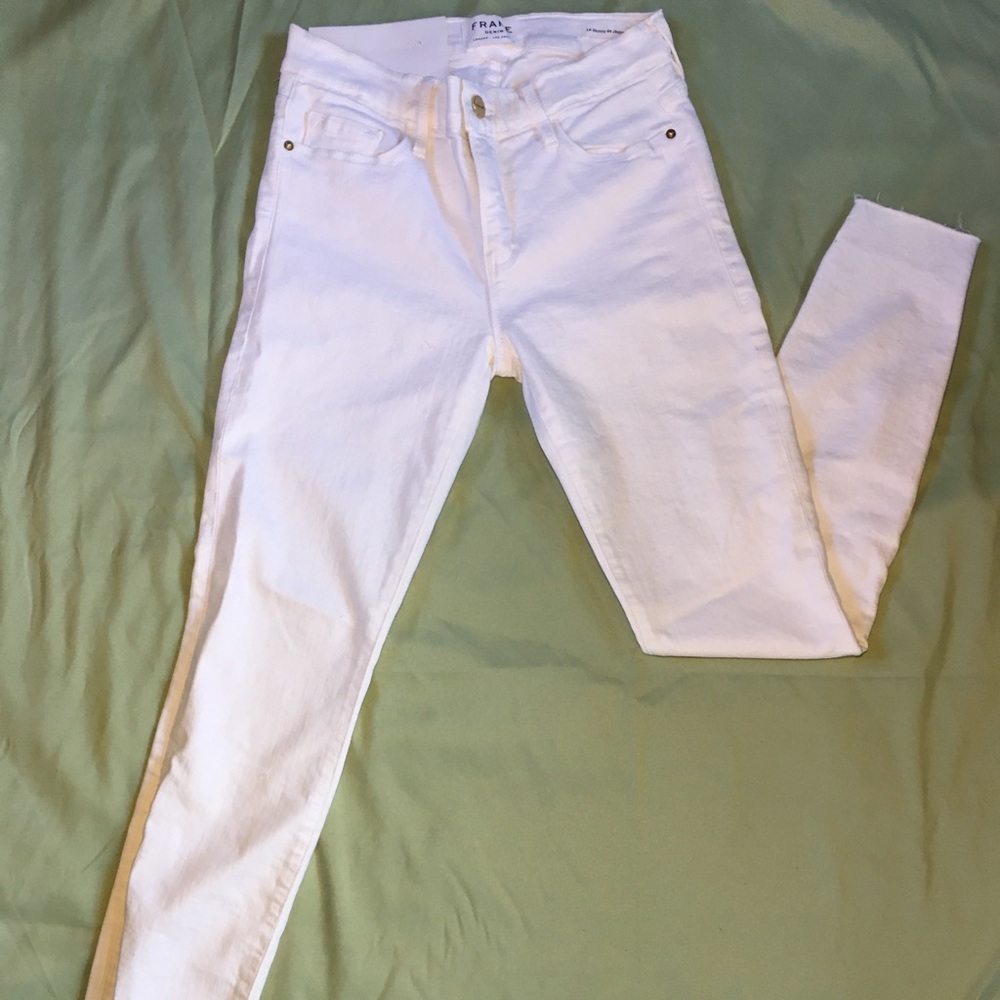 Frame White Denim Jeans